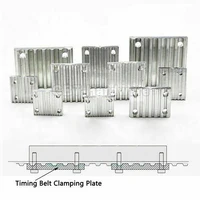 mxl xl l h 2gt 2m s2m timing belt connector clamping plate for timing belt clamp tooth plate trapezoidalarc feed screws