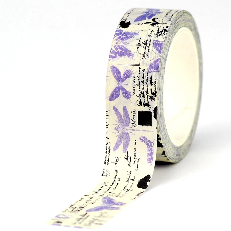 

GREATHOPE WASHI TAPE декоративная лента 10 м фиолетовая