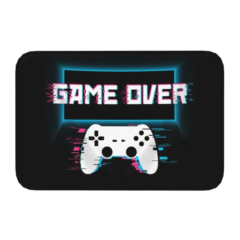 

Игровой геймерский контроллер Game Over, напольный входной коврик для входной двери, наружный игровой коврик для ванной, кухни, гаражный ковер