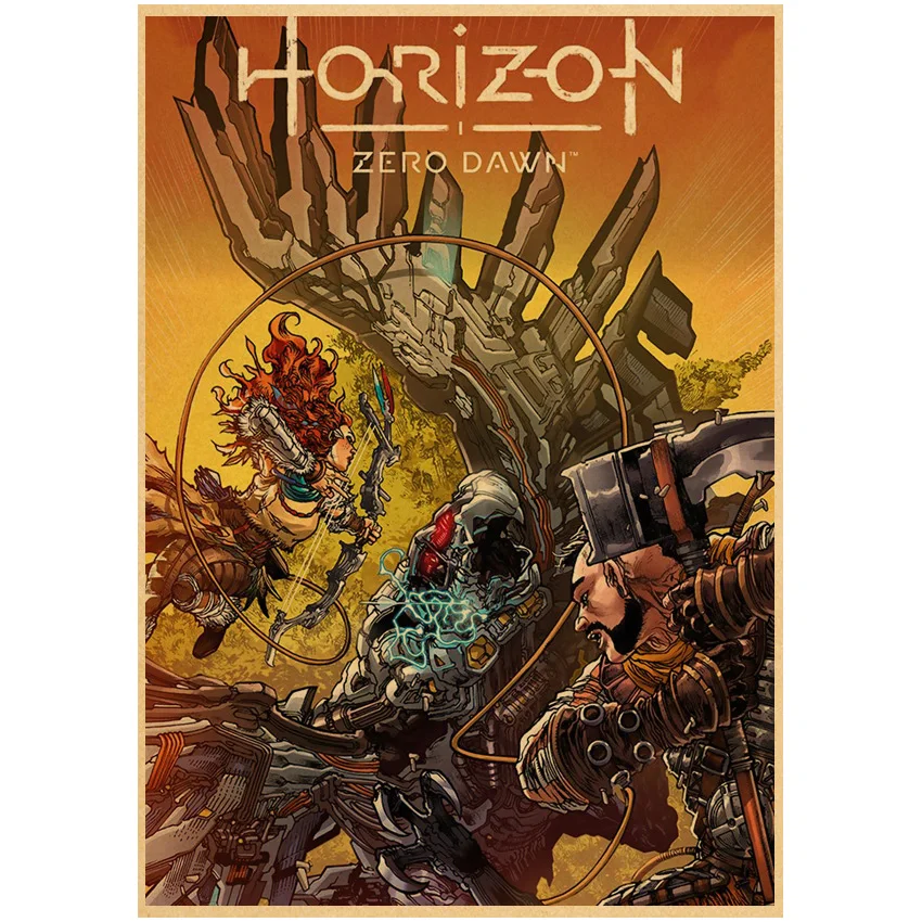 Плакаты Horizon Zero Dawn художественная игра принты настенное искусство декоративная