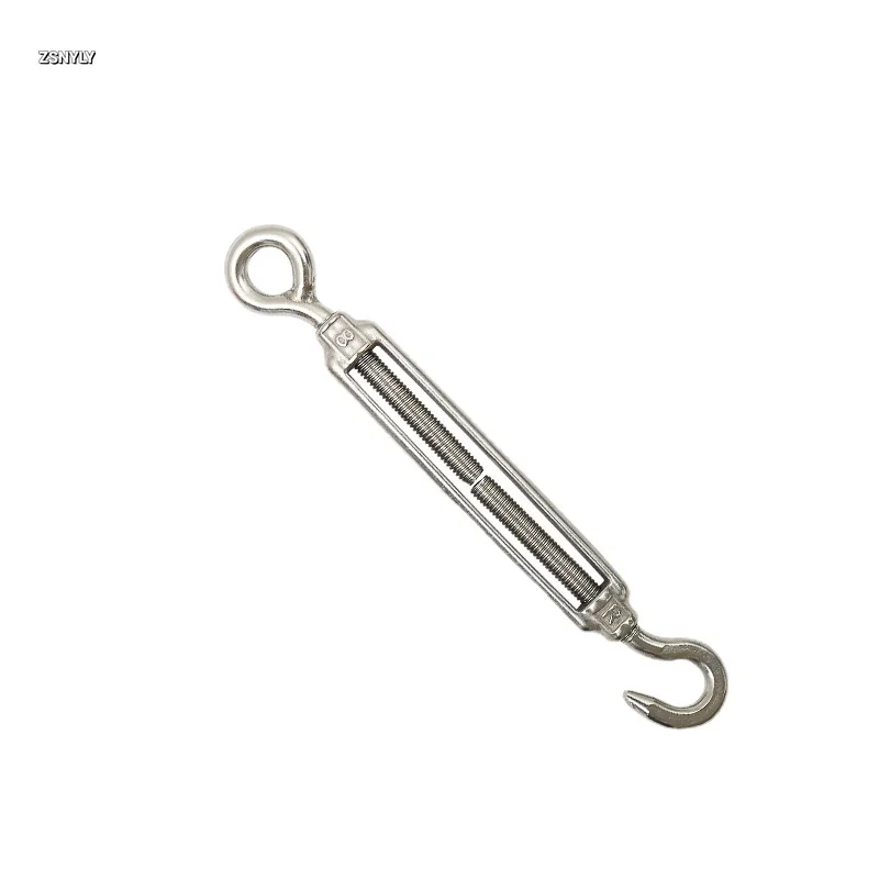 

1Pcs M4 M5 M6 M8 Stainless Steel 304 Adjust Chain Rigging Hooks & Eye Turnbuckle Wire Rope Tension Device Line Oc Oo Cc Type