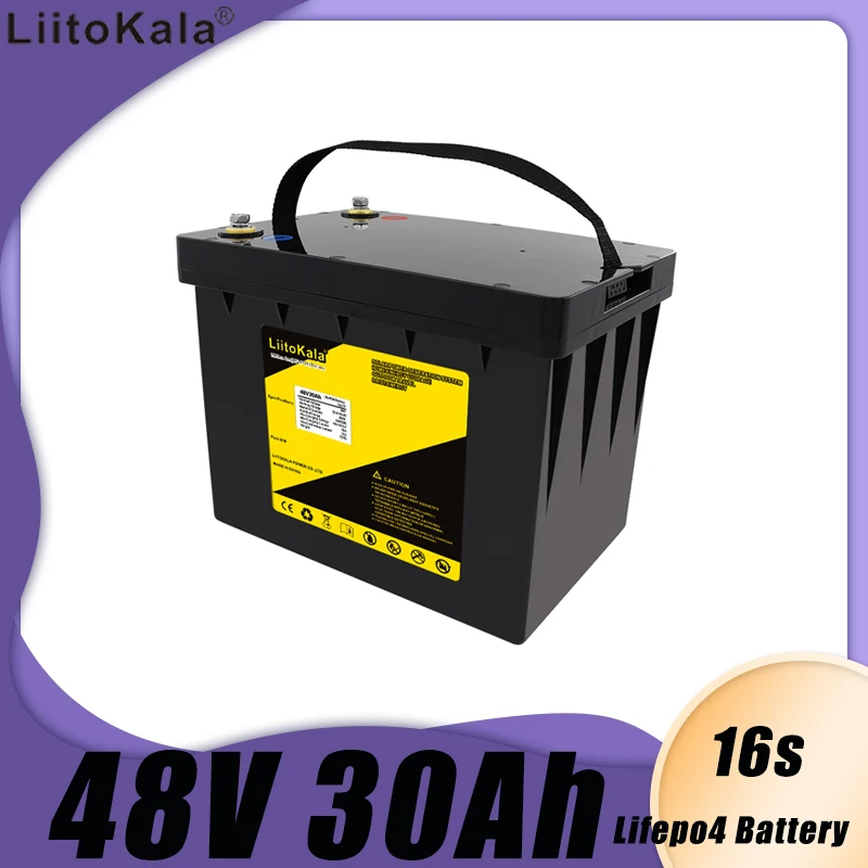 

LiitoKala 48 в 30 ач LifePO4 аккумулятор для самостоятельной сборки 58,4 в перезаряжаемый аккумулятор литий-железо-фосфат lifepo4 солнечная батарея