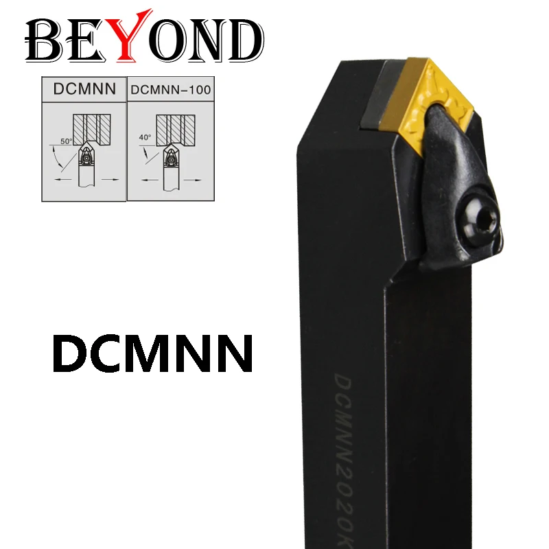 

BEYOND DCMNN DCMNN2020K12 DCMNN2525M12 DCMNN3232P12-80-110 Degrees External Turning Toolholder Carbide Inserts CNMG Cutter Shank