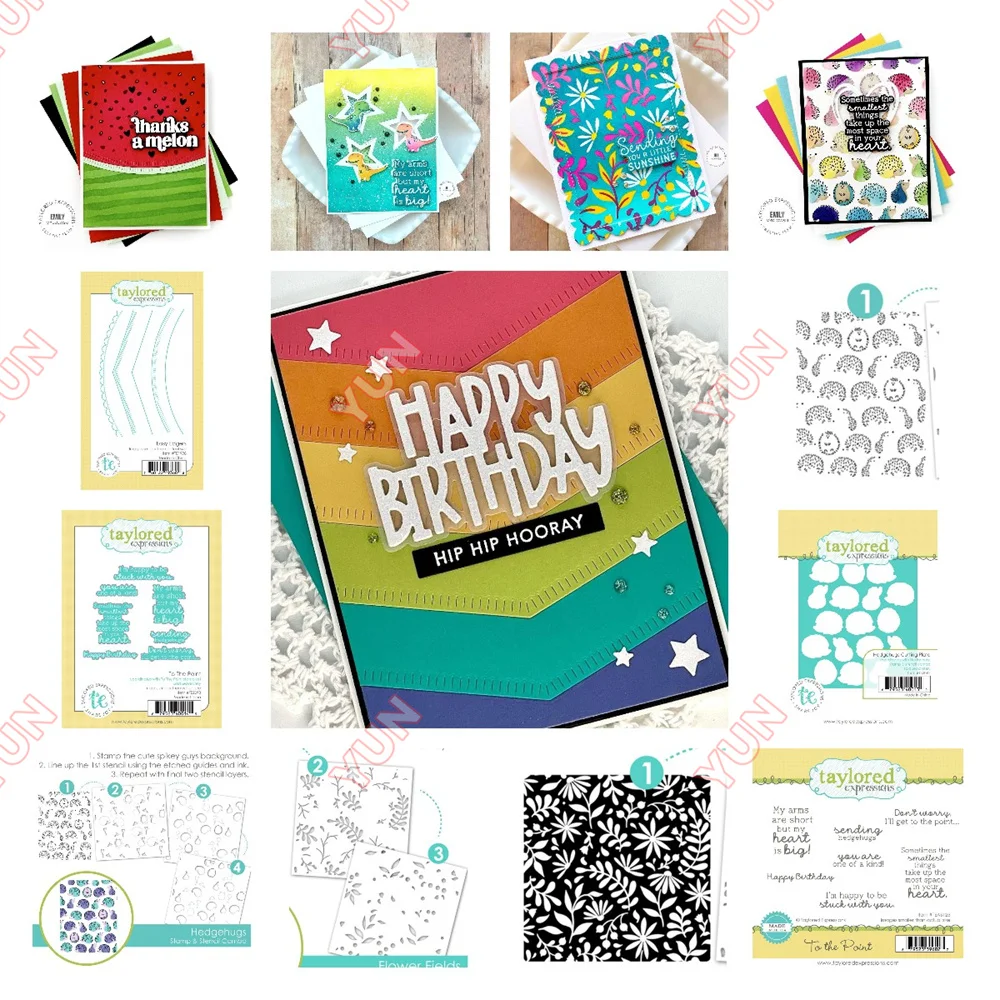 Штампы с рисунком ежей цветов полей легких камней эмоций вырезанные штампы