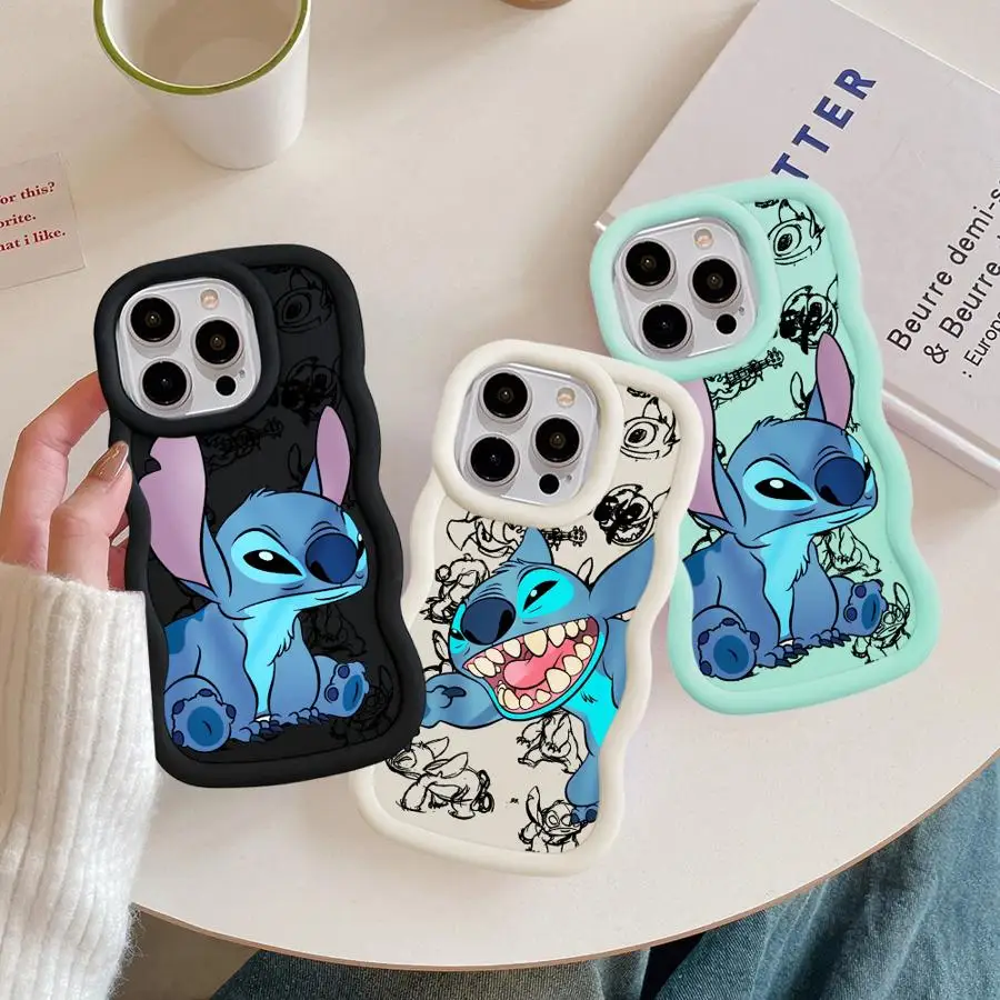Disney Stitch Case for OPPO A5s A5 A7 A9 A11 A15 A12 A17 A16e A33 A53 A54 A57 A38 A17k A58 4G A32 A31 Silicone Soft Cover