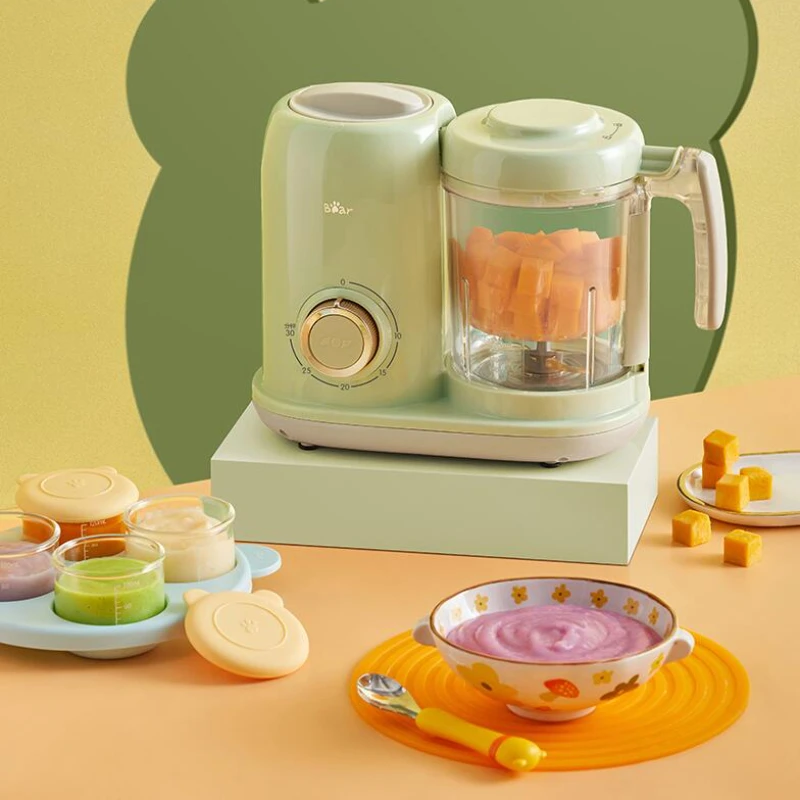 Baby Complementary Food Processor Blender Steamer Mixer Grinder Multi-funtional Puree Maker Portable blend Blender Stirring Food