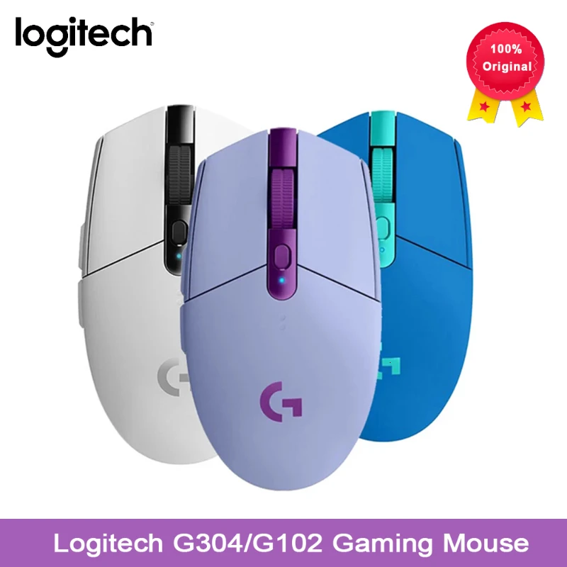 Original Logitech G304 / G305 Wireless Gaming Mouse PC Gamer 12000DPI Hero Sensor RGB Usb For Laptop Computer Mechanical Button