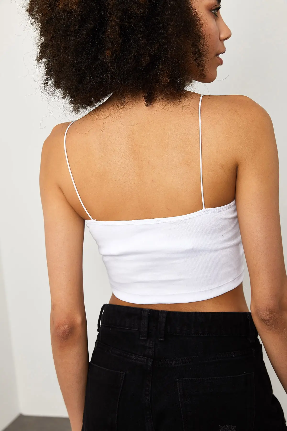 

Women's Black, White Dual Ribbed Bustier S-M-L Comfortable, Flexible, Drawstring, Daily, outdoors, Cotton, Kaliteki Fabric, Sporty, Yrry, Running