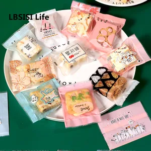 LBSISI Life 500pcs/Lot 7*10cm Candy Cookie Hot Seal  Bags Snacks Snowflake Biscuits Packing Christma in India