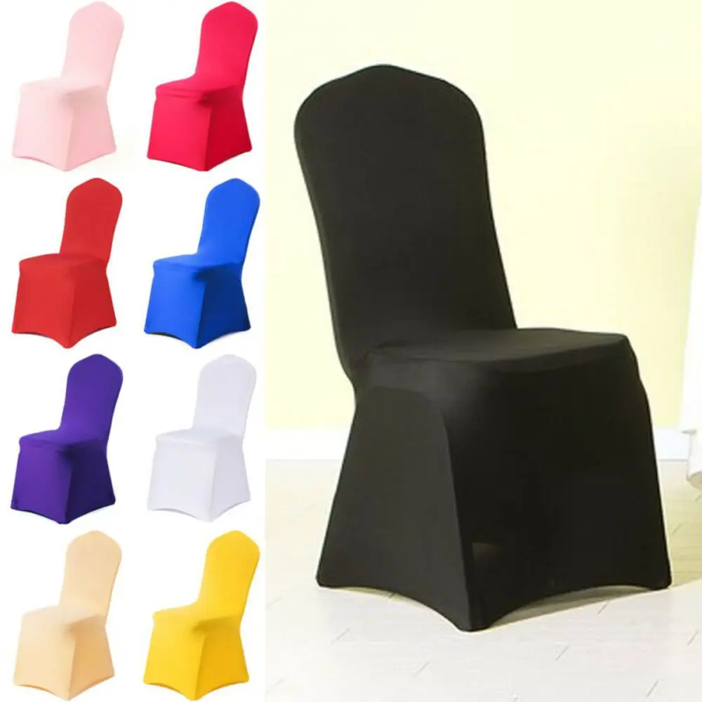

4 Colors Chair Cover Universal Stretch Seat Protector Seat Case Chair Covers For Living Room Dining Party Wedding Chair Covers