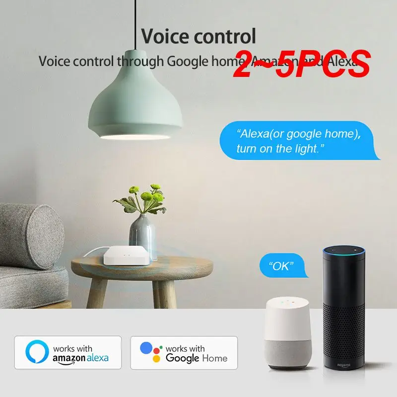 

2 ~ 5 шт. беспроводной шлюз Tuya, многорежимный шлюз ZigBee 3,0, умный шлюз Smart Life, приложение для дистанционного управления, работает с Alexa