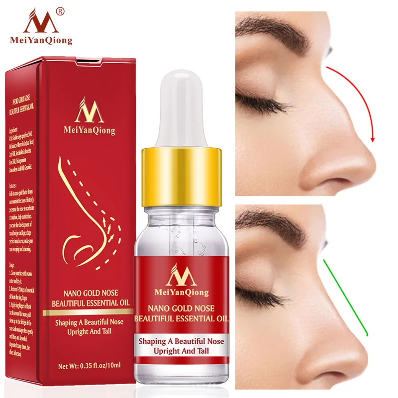 MeiYanQiong Nose Essential Oil Up Heighten Rhinoplasty Collagen Firming Moisturizing Nose Serum Reshape Natural Face Skin Care