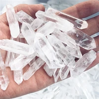 natural polished clear quartz crystal points column reiki healing wand energy stone raw rock mineral specimen home decor