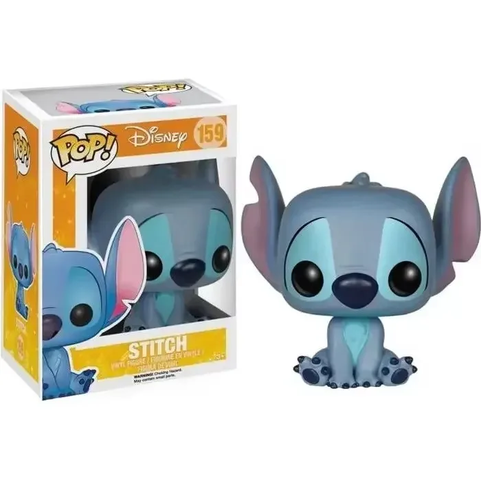 Фото FUNKO Pop Стич с проигрывателем виниловых пластинок 1048 #   Скръмп 126 #   Элвис Стич 127 #   Стич 978 #   159 # Виниловая фигурка 10 см, коллекционная кукла из ПВХ №4