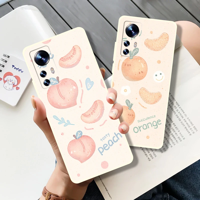 

Luxury Fruit Phone Case For Xiaomi Redmi Note 10 Pro Note 8 Pro Note 7 Note 9 Pro 9 9A 9T 9C Liquid Silicon Back Black