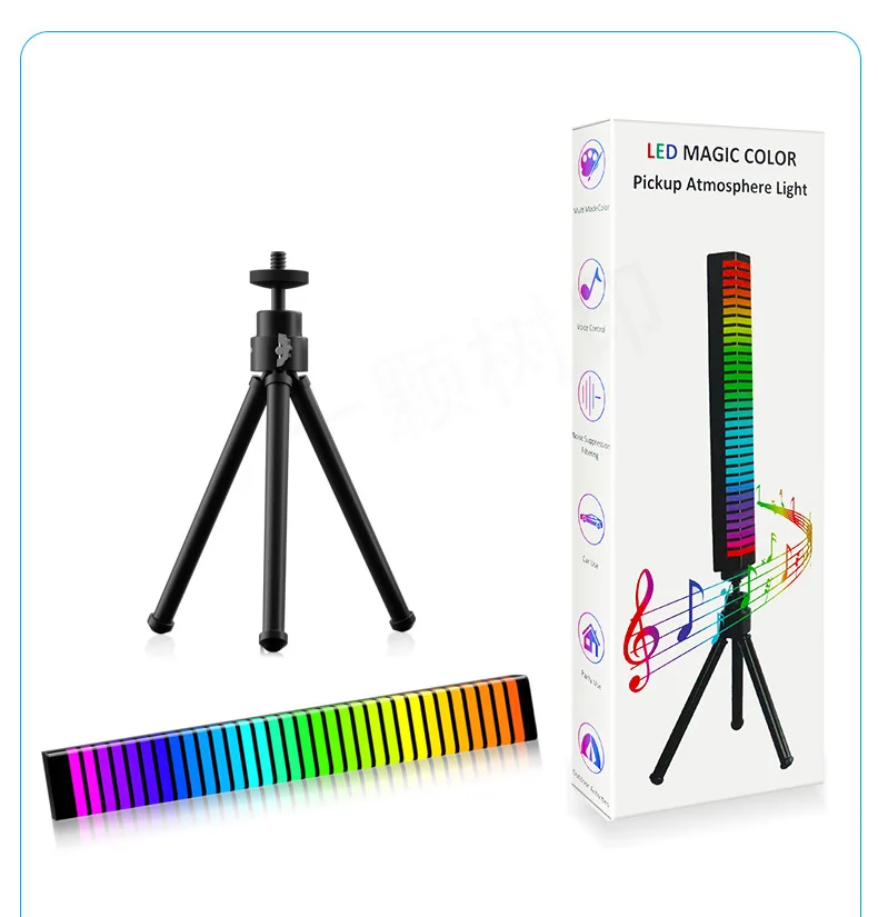 

LED Light RGB Lamp Music Sound Control Lights App Control Pickup Voice Activated Light Bar USB Colorful Lamp for Car Party