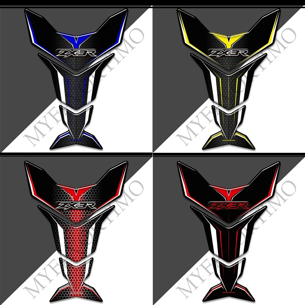 3D наклейки на бак мотоцикла для Kawasaki Ninja ZX3R ZX 3R ZX-3R 300 эмблема логотип защита газ