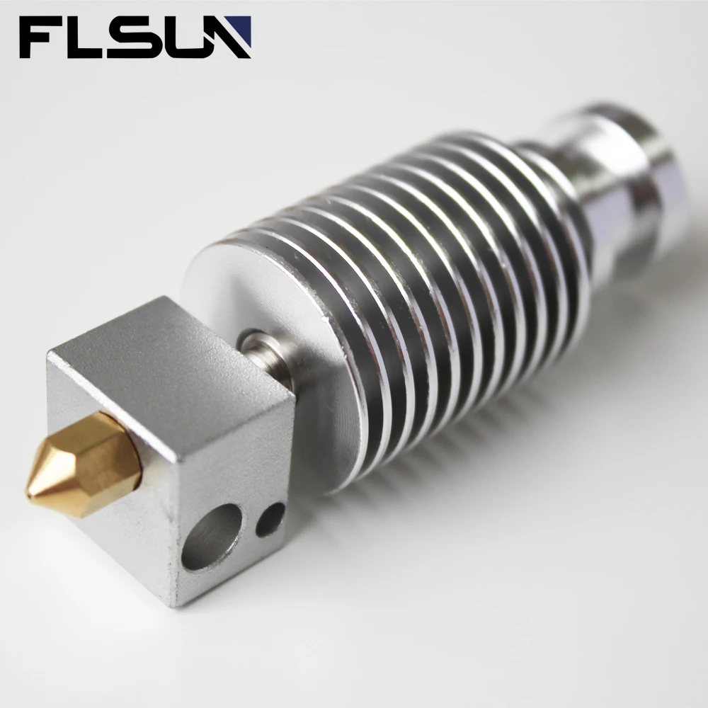 

FLSUN QQ-S PRO V6 Hotend Набор сопел, экструдер печатающей головки, латунный винт, металлическое горло, нагревательный блок, аксессуары для охлаждающих трубок