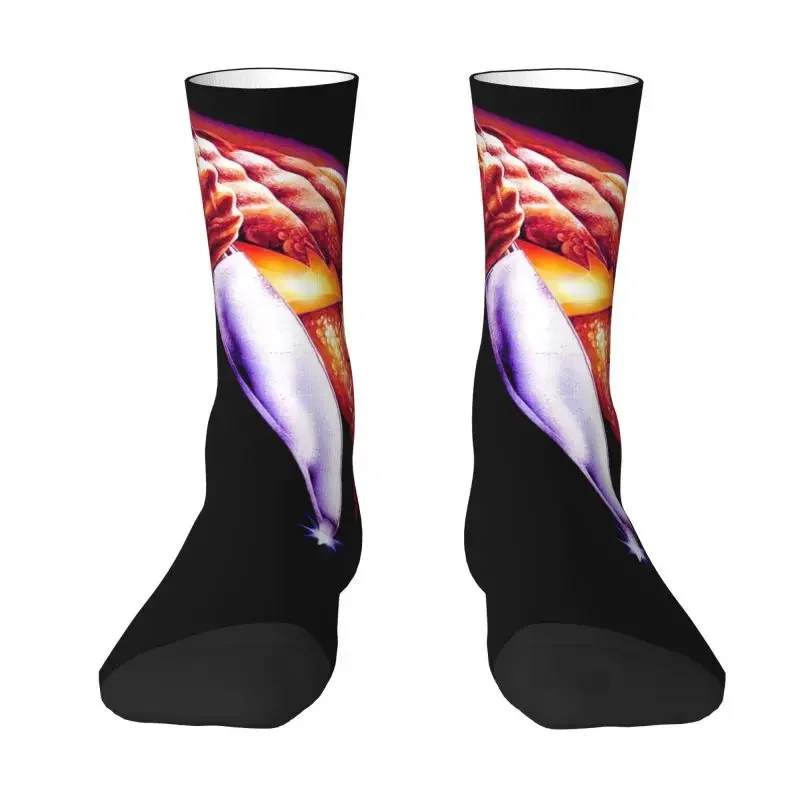 

Novelty Men's Michael Myers Dress Socks Unisex Breathbale Warm 3D Printed Halloween Bloods Crew Socks