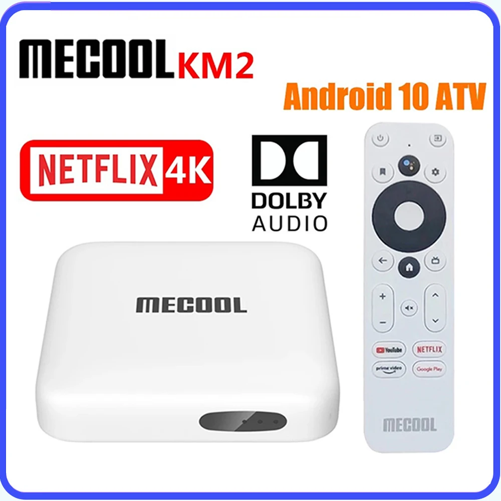 ТВ-приставка MECOOL KM2 Netflixs Amlogic S905X2 Android 10 DDR4 2 + 8 Гб | Электроника