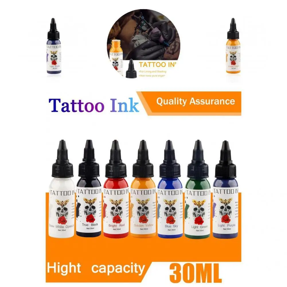 

Colored Tattoo Ink No Side Effects Safe Long Lasting Leg Arm Tattoo Pigment