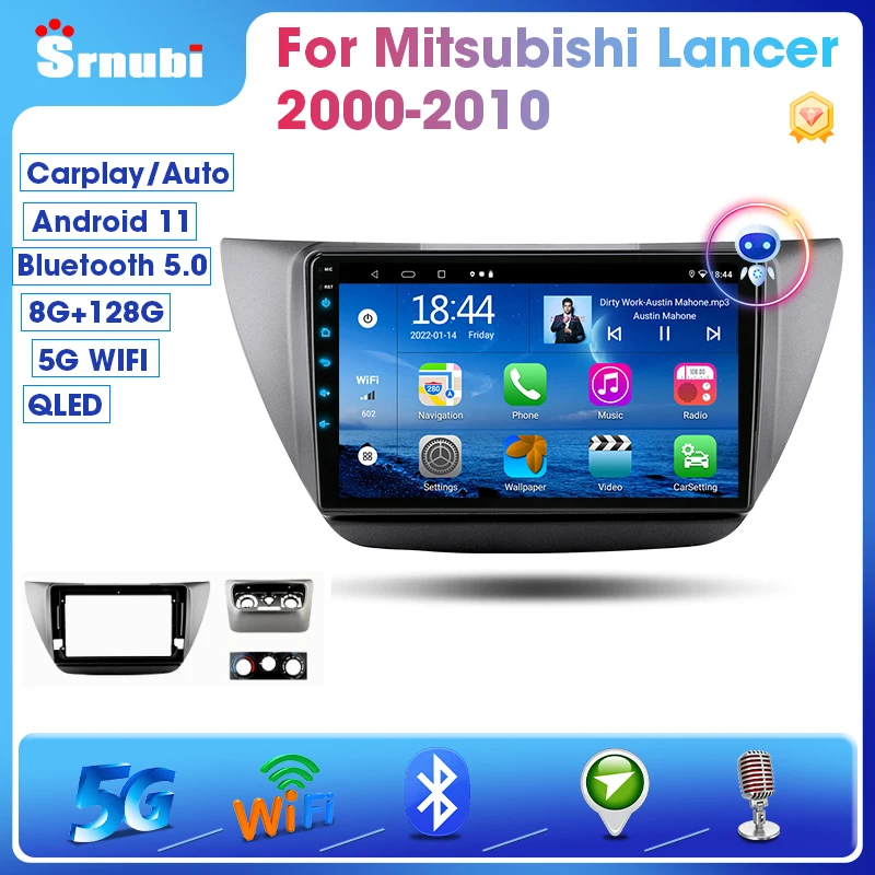 Srnubi Android 11 0 автомобильное радио для Mitsubishi Lancer 9 2000-2010 мультимедийный плеер 2Din 4G WIFI