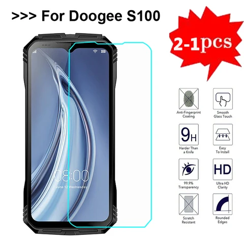 2-1 шт. 9H HD Защитное стекло для Doogee S100 S 100 Закаленное стекло Защитная пленка для экрана телефона Для Doogee S100 стеклянная пленка