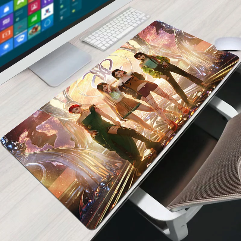 

Kpop Gamer Accessories Xxl Gaming Mouse Pad A-aespa Keyboard Large Mats Mousepad Pc Mause Pads Desk Mat Protector Mice Keyboards