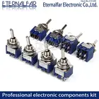 Тумблер MTS-203, 3 А, 250 В, 6 А, 125 В переменного тока, 6-контактный кнопочный переключатель ВКЛ-ВЫКЛ, кнопка двигателя, тумблер, одно соединение