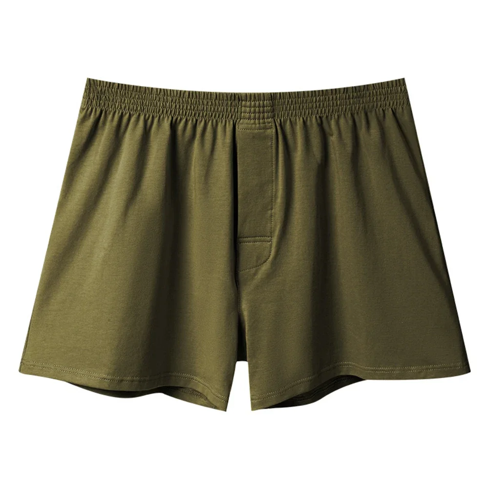 Нижнее белье мужское средней талии Однотонные трусы-боксеры дышащие шорты для