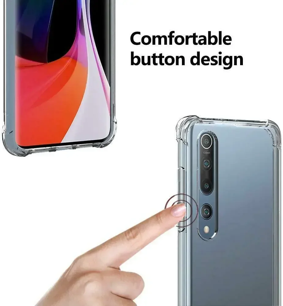 Чехол для Xiaomi 12 Ultra Mi 11 11T 11i 10 Lite ультрапрозрачный ударопрочный чехол-бампер