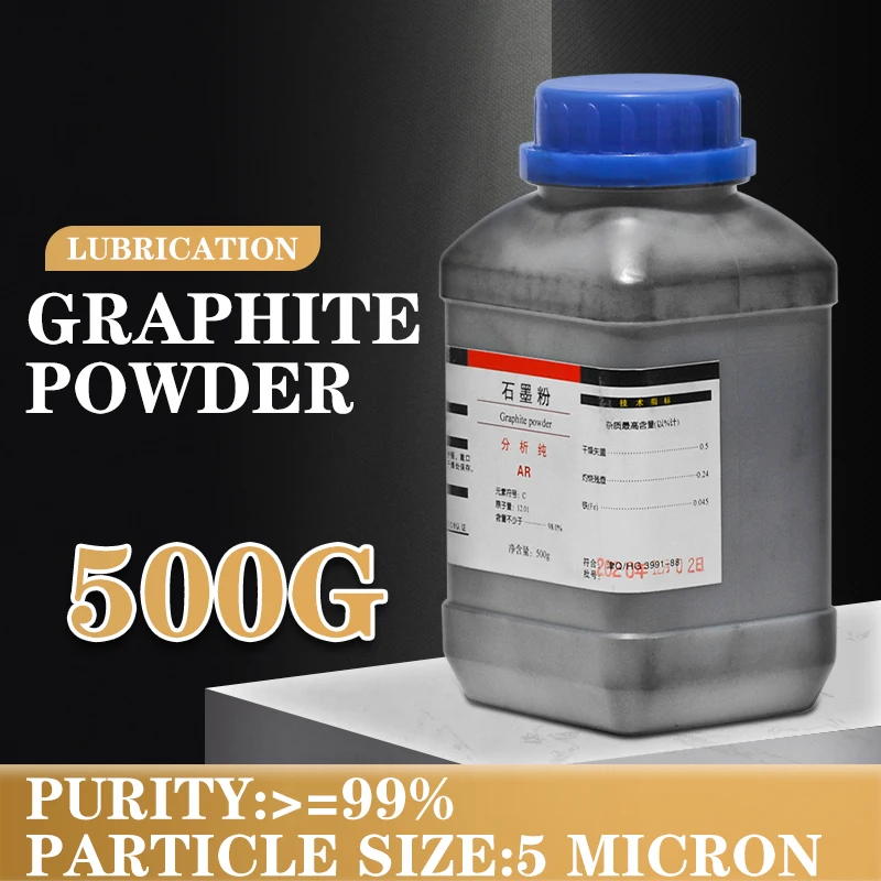 

500g Graphite Powder Analyze Pure AR Non Toxic Lubricant Maintaining For Engine Cover Safety Lock Locksmith Cylinder Padlock