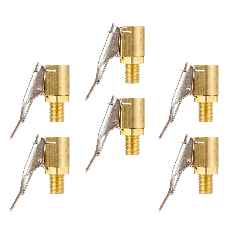 

6 шт. аксессуары для автомобильного насоса, воздушный патрон для автомобильных шин, полезный инфлятор для шин, профессиональный латунный соединитель клапана