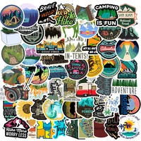 1050 pcsset outdoor natural scenery camping wilderness adventure rock climbing travel waterproof stickers diy mixed