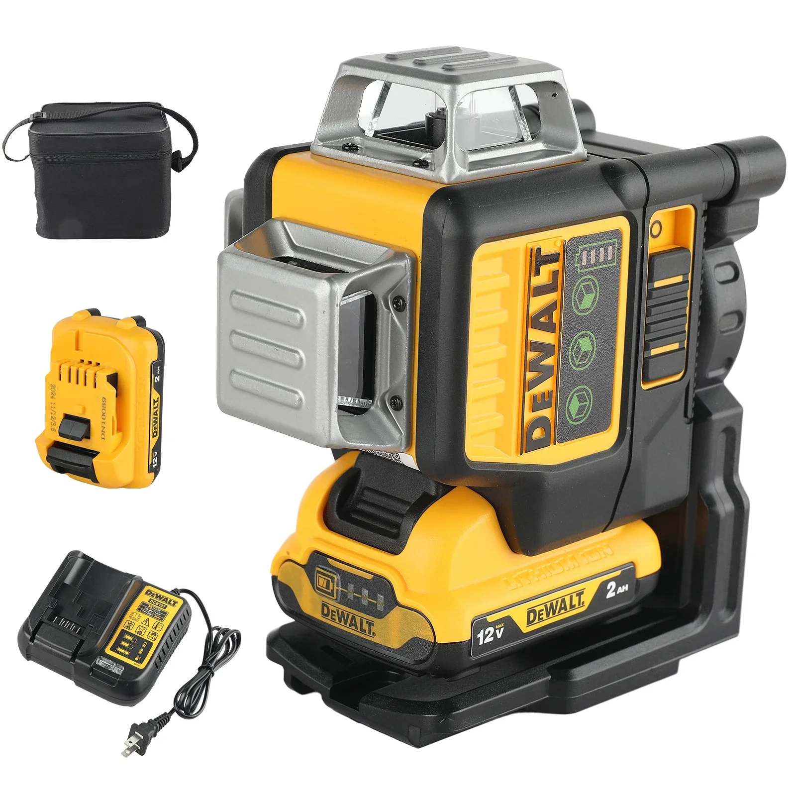 2025 Dewalt DW089LG градус вертикальная литиевая батарея 12 В линий лазер 360 уровень
