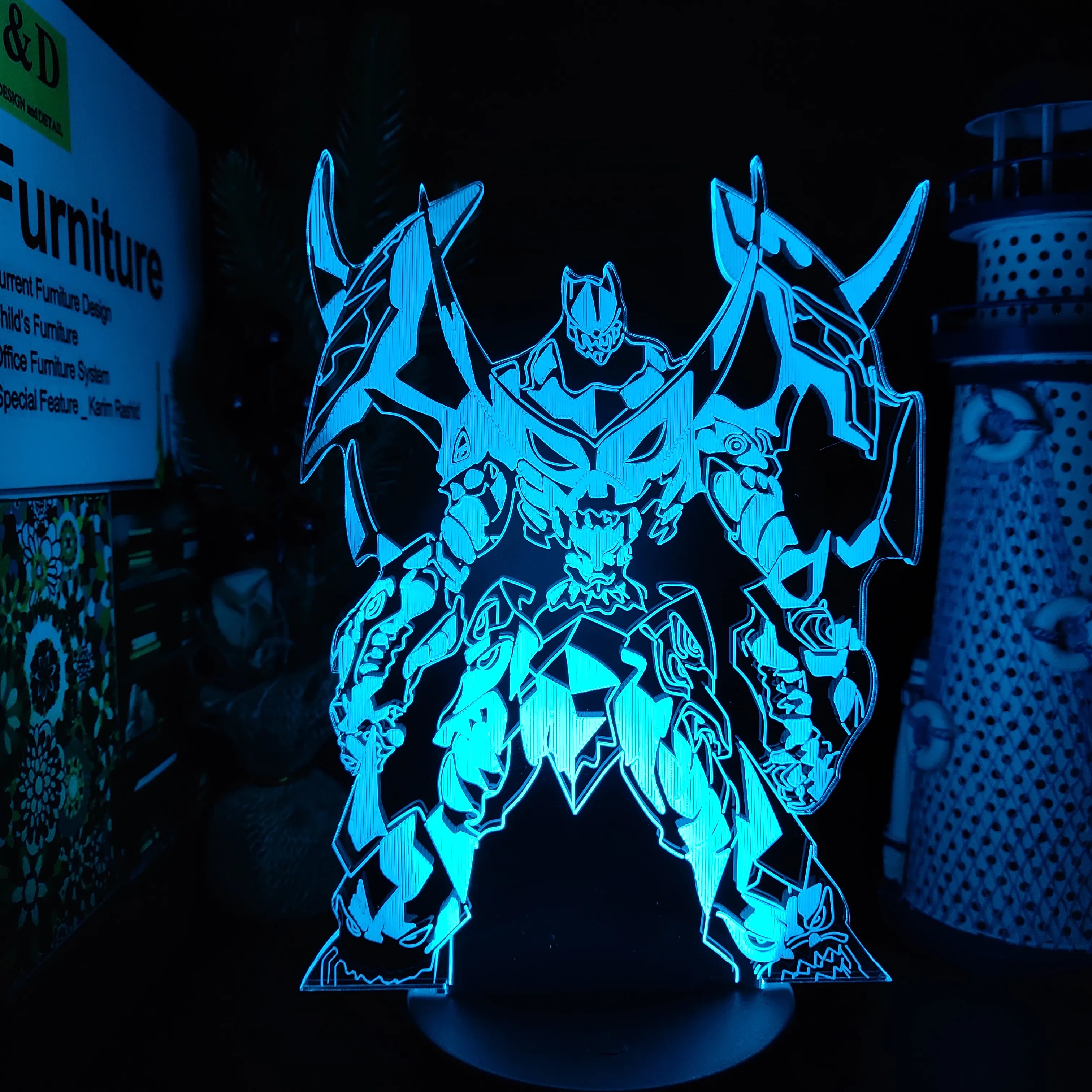 S Led Lamp Night Lights 3d Action Figure Toys Lighting Kids Birthday Gift Juguetes