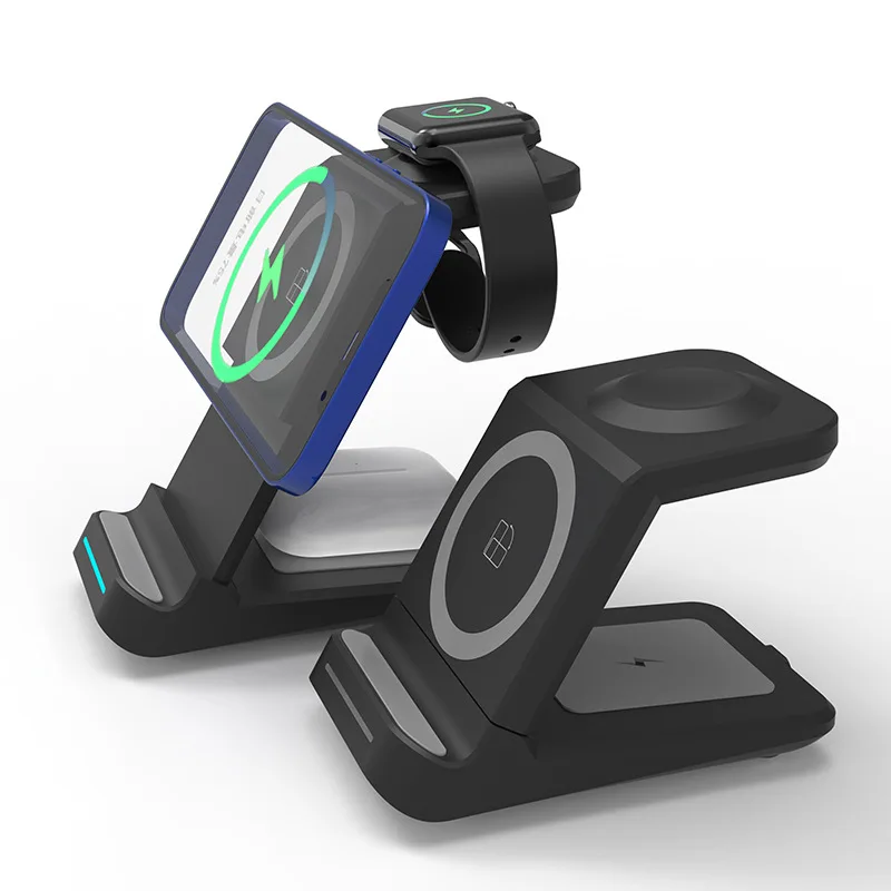 

Беспроводное зарядное устройство 3 в 1 с магнитным присосом