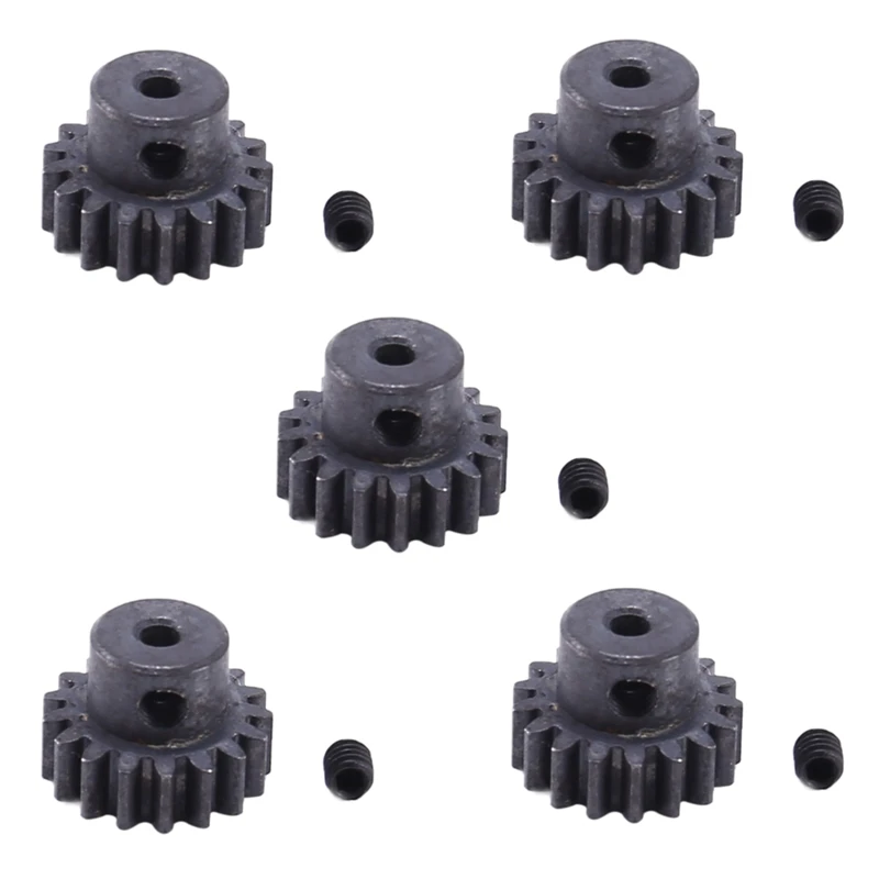 

5X Upgrade Metal 17T Motor Gear Spare Parts Pinion Gear Parts For Wltoys A959 A979 A969 A949-24 Rc Car Replacement Parts