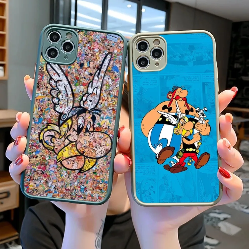 A-Asterixs O-Obelixs Phone Case For IPhone 14 11 12 13 Mini Pro Max 8 7 Plus X XR XS MAX Translucent Matte Cover