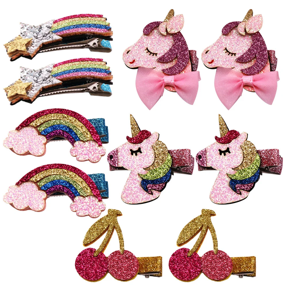 

10pcs Hair Clips Snap Hair Clips for Girls Girls Sequinshairpins Toddler Hair Clips Glitter Hair Clips Kids Hair Clips