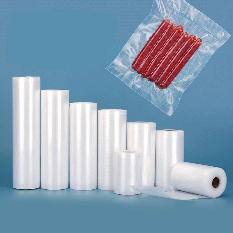 

Бытовой текстурированный вакуумный упаковочный пакет, рельефный мешок для сохранения замороженных продуктов с подогревом, сетчатый вакуумный компрессионный мешок, рулонный мешок, 5 м