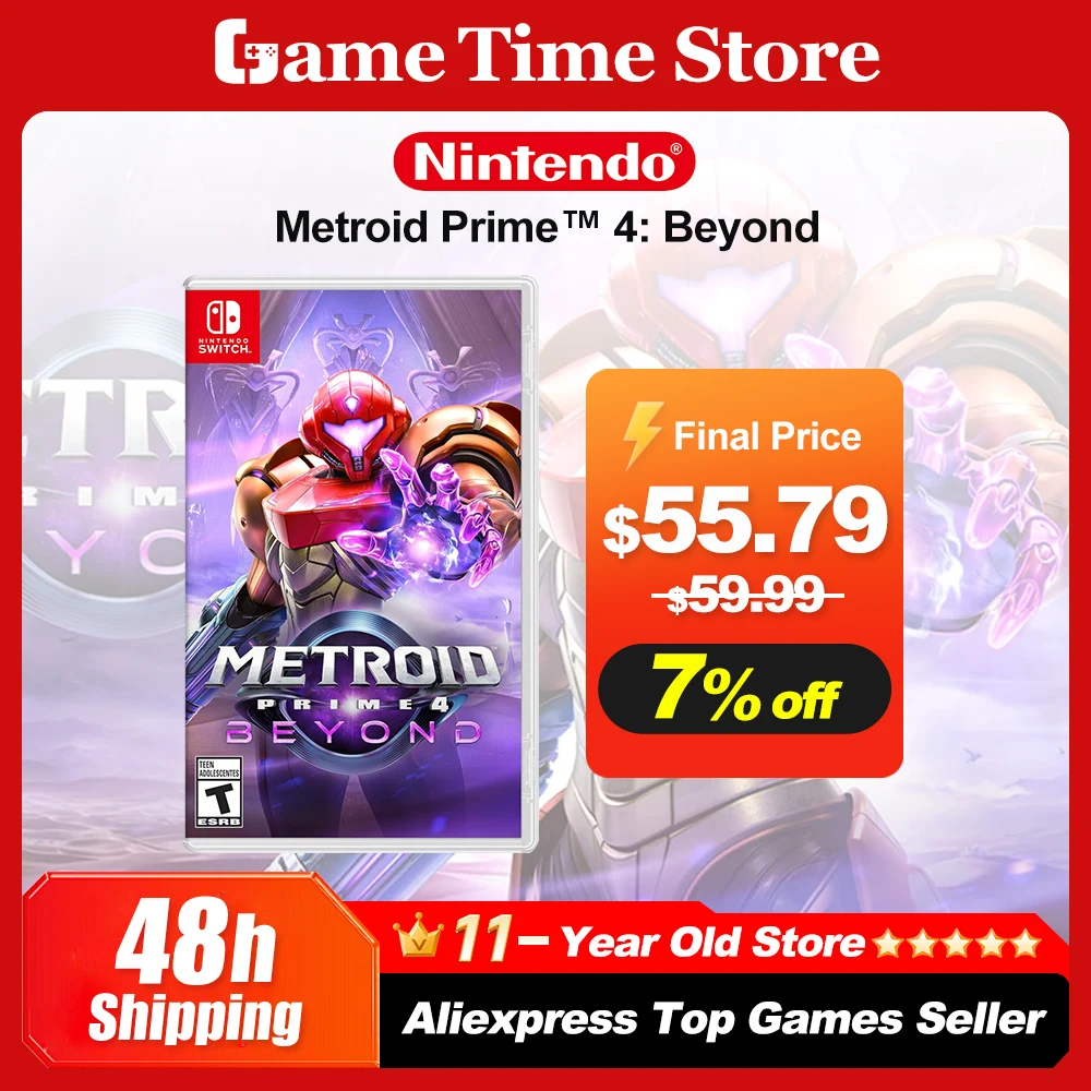 Фото Предложения по играм Metroid Prime 4 Beyond Nintendo Switch игры, 100% официальная физическая игровая карта Metroid Game для игровой консоли Nintendo Switch №1
