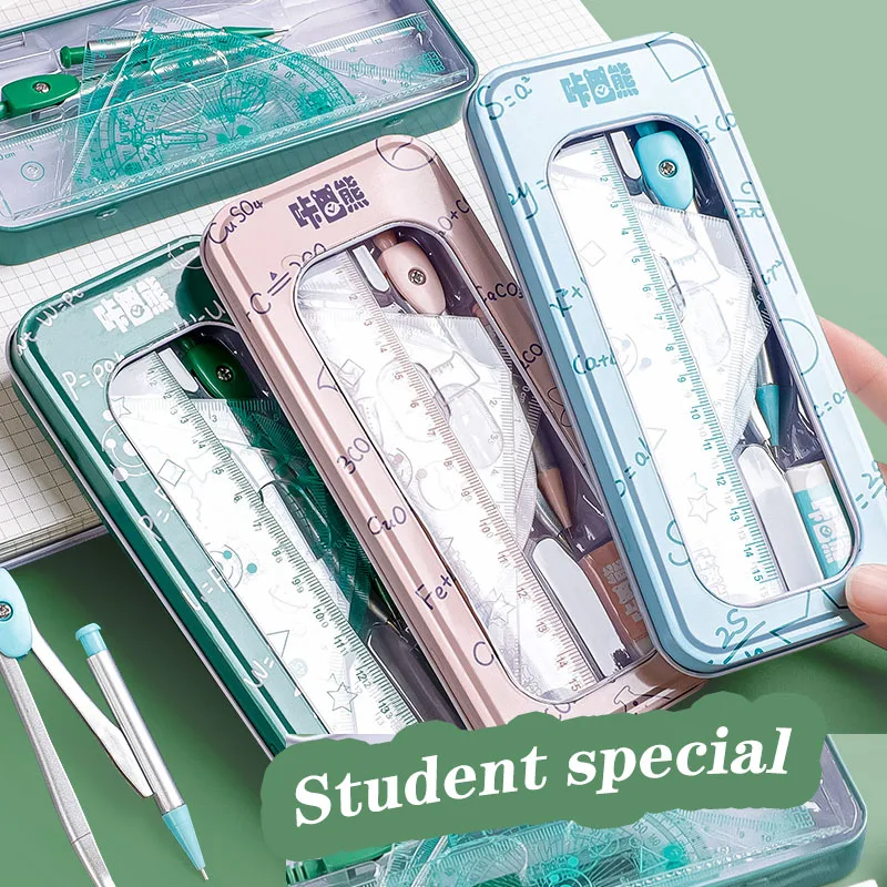 

8 шт., математический набор, треугольник, квадратная линейка