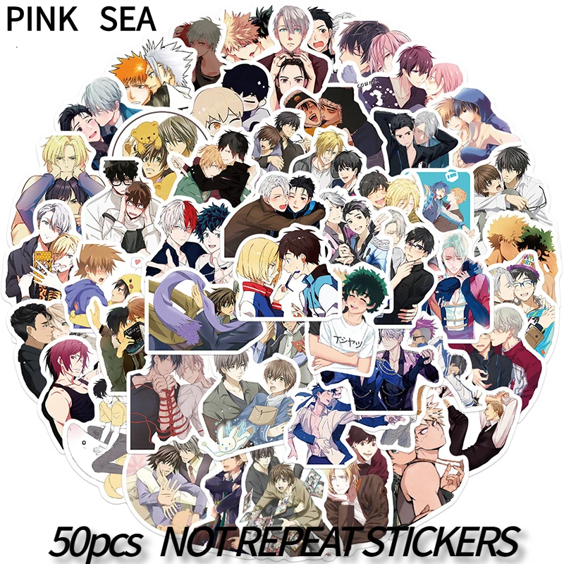 

10/30/50 шт./набор ЛГБТ-игры BL; Yaoi Мультяшные аниме наклейки для телефона багажа ноутбука Diy скейтборд детский гитарный шлем