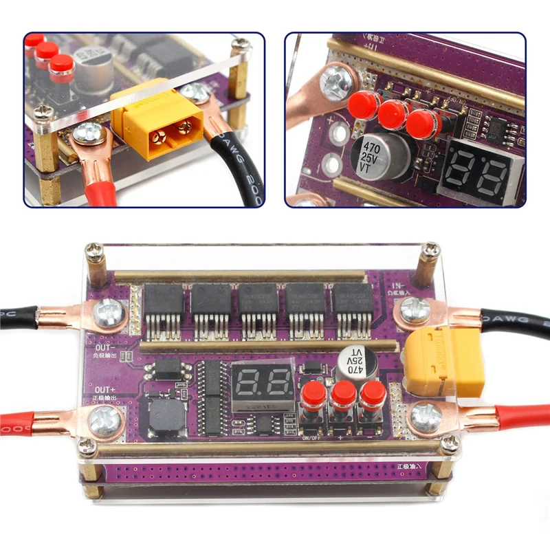 

99 Gear Digital Display 10 Square Pen 12V Spot Welding Machine DIY Kit for Welding 18650 Battery 0.05-0.3Mm Nickel Sheet