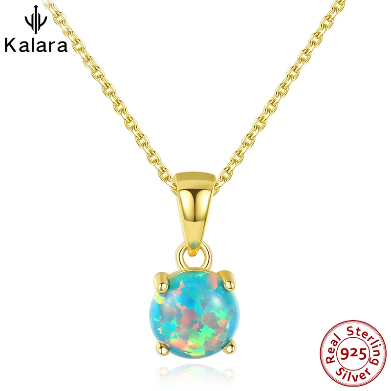 

s925 Sterling Silver Opal Pendant Aesthetic Necklace Sexy Accessories Fine Jewelry for Woman Fashion Vintage Gift Free Shipping