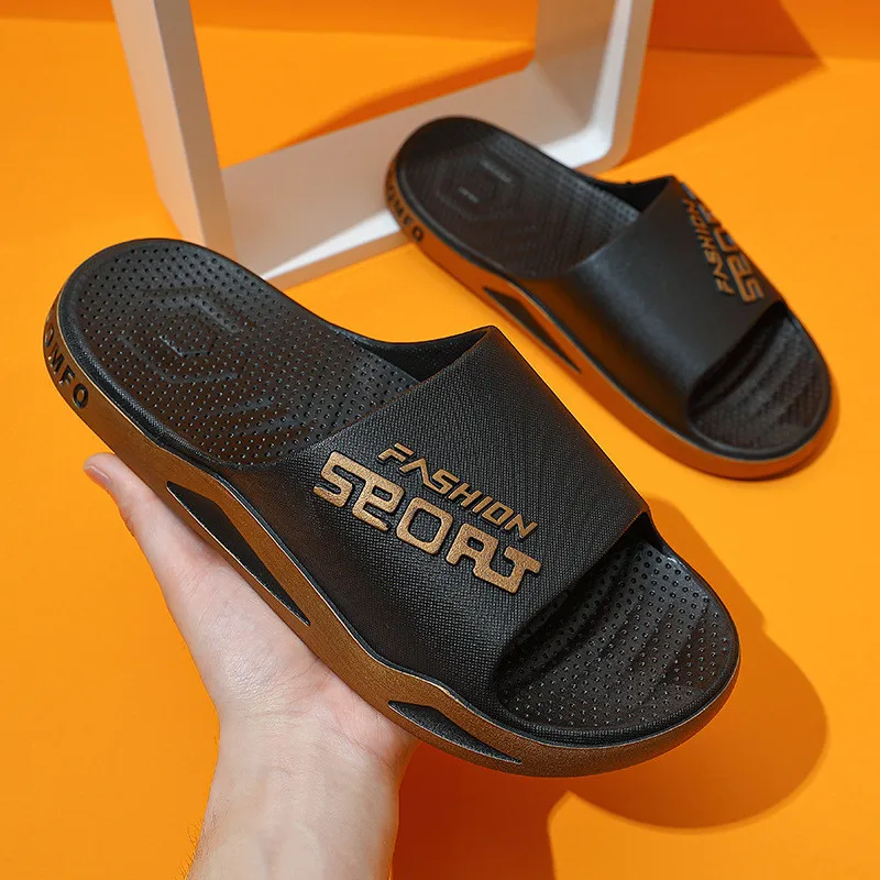 Big Size 48 49 Men Outside Slippers Summer Beach Sandals Thick Sole Non-slip Slides Fashion Slides Indoor Casual Bathroom Shoes images - 6