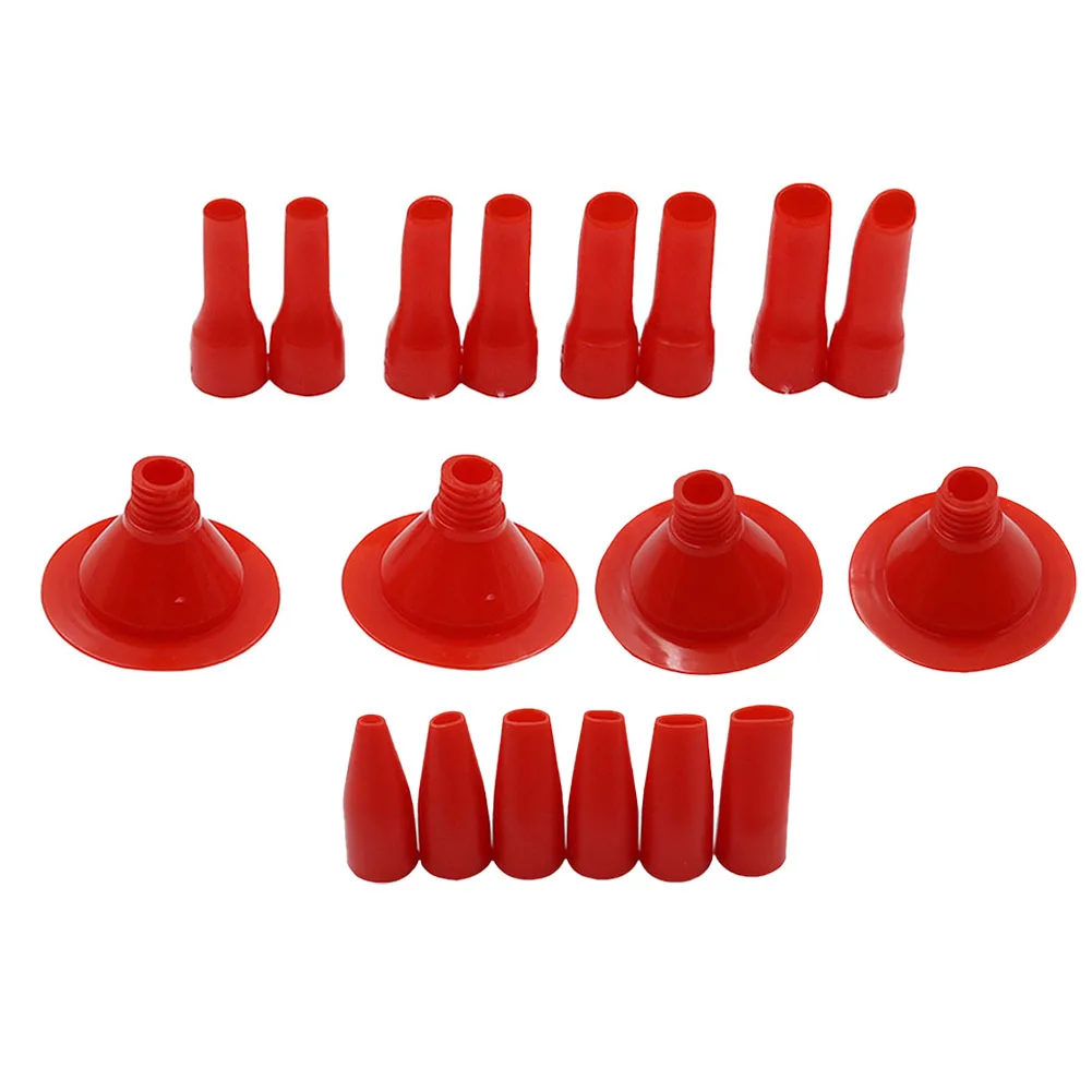 

18pcs Sealant Tool Glass Glue Caulking Nozzle For Floor Gap Filling Home Improvement Construction Glue Tip Mouth Glue Nozzle