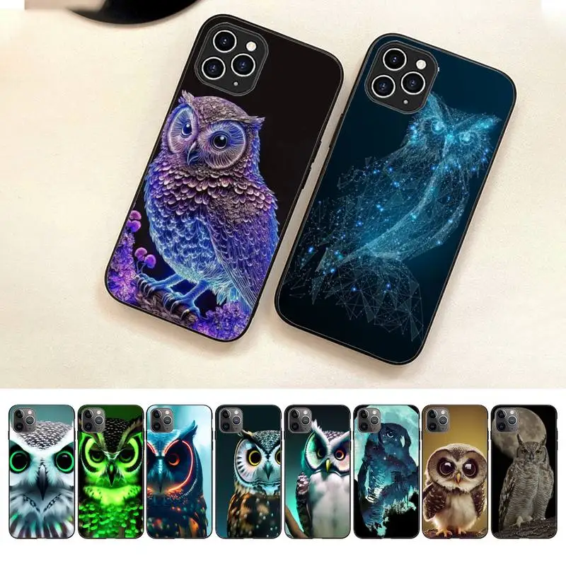 

Animal Night Owl Lovely Phone Case For Iphone 7 8 Plus X Xr Xs 11 12 13 Se2020 Mini Mobile Iphones 14 Pro Max Case