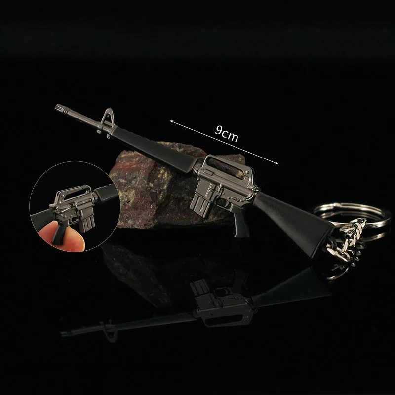 Мини-брелок для ключей модель оружия M16A1 9 см